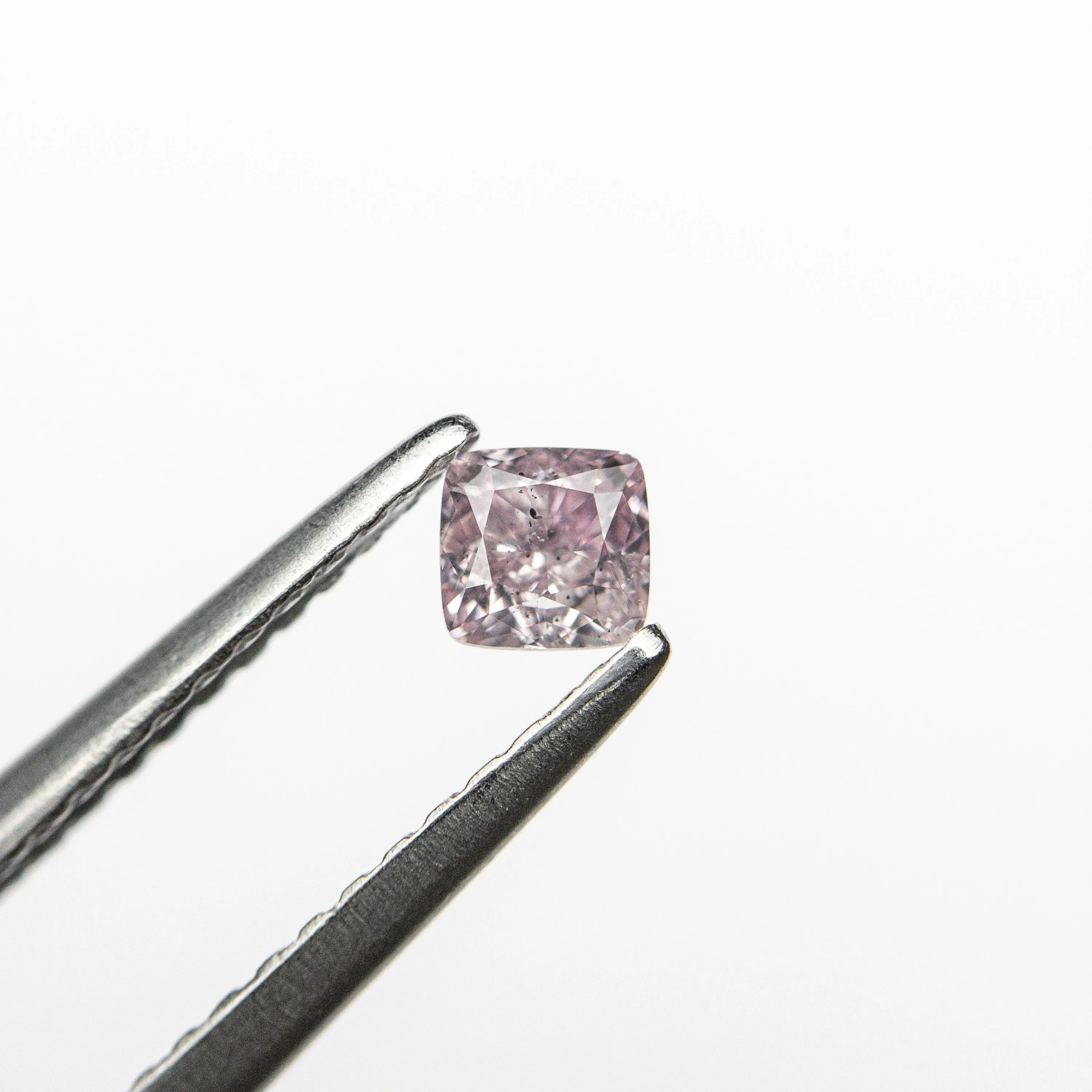 0.20ct 3.16x3.01x2.15mm GIA SI2 Fancy Purple-Pink Cushion Brilliant  24098-01