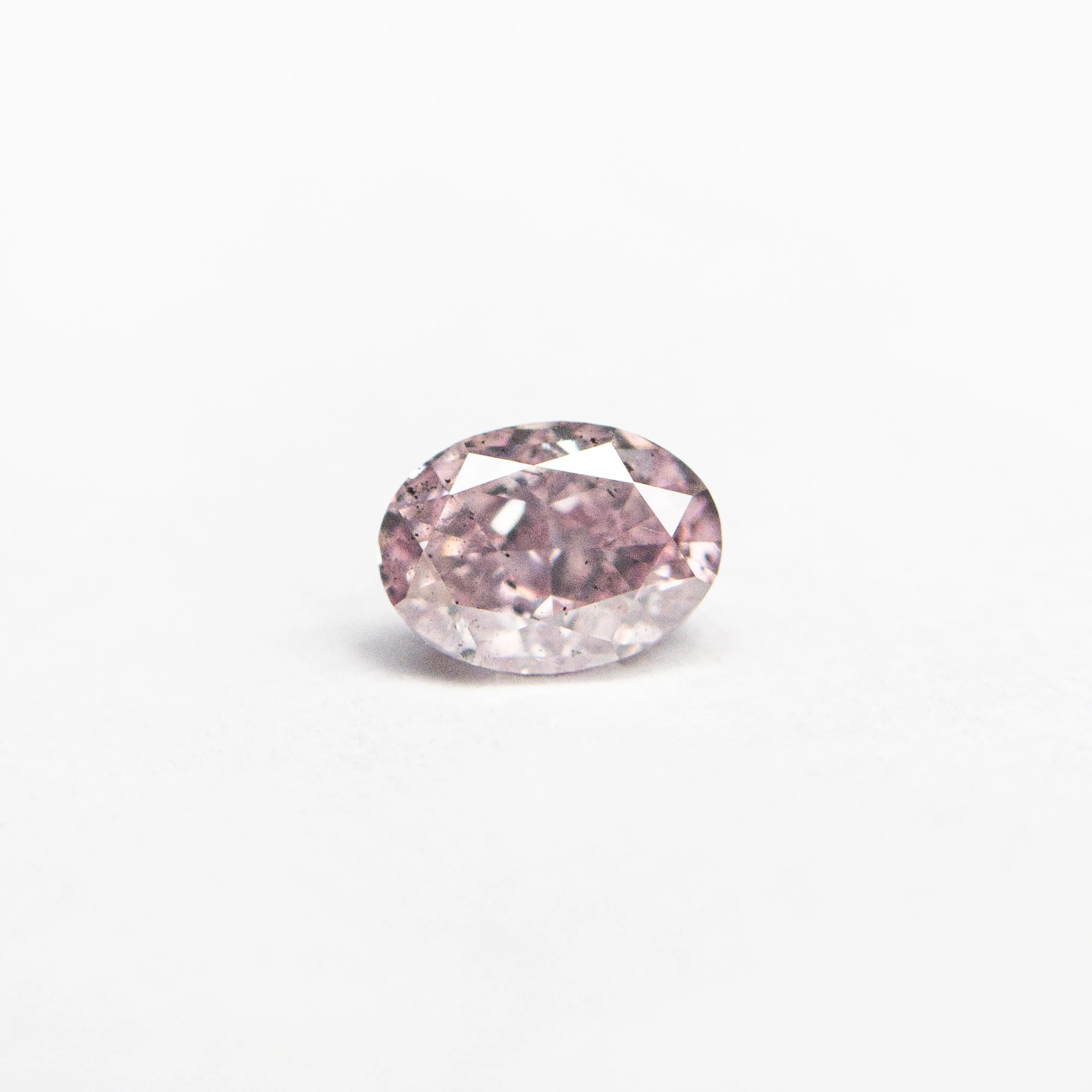 0.40ct 4.98x3.64x2.68mm GIA I1 Fancy Intense Purple-Pink Oval Brilliant  24120-01