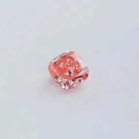 0.60 Carat  Pink Cushion Cut Lab Grown Diamond