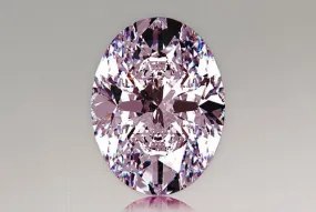 1.02 Carat Oval Pink Lab Diamond