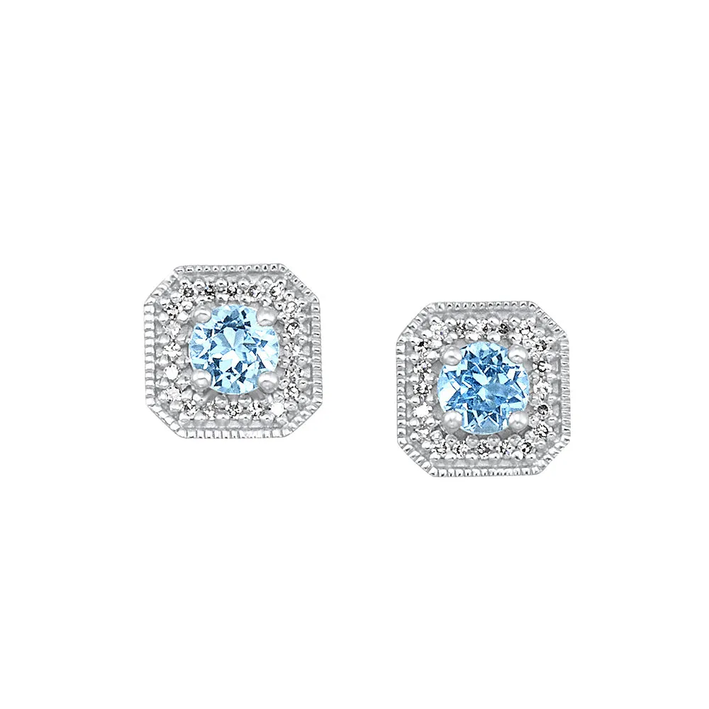 10Kt White Gold Diamond 1/10Ctw Earring