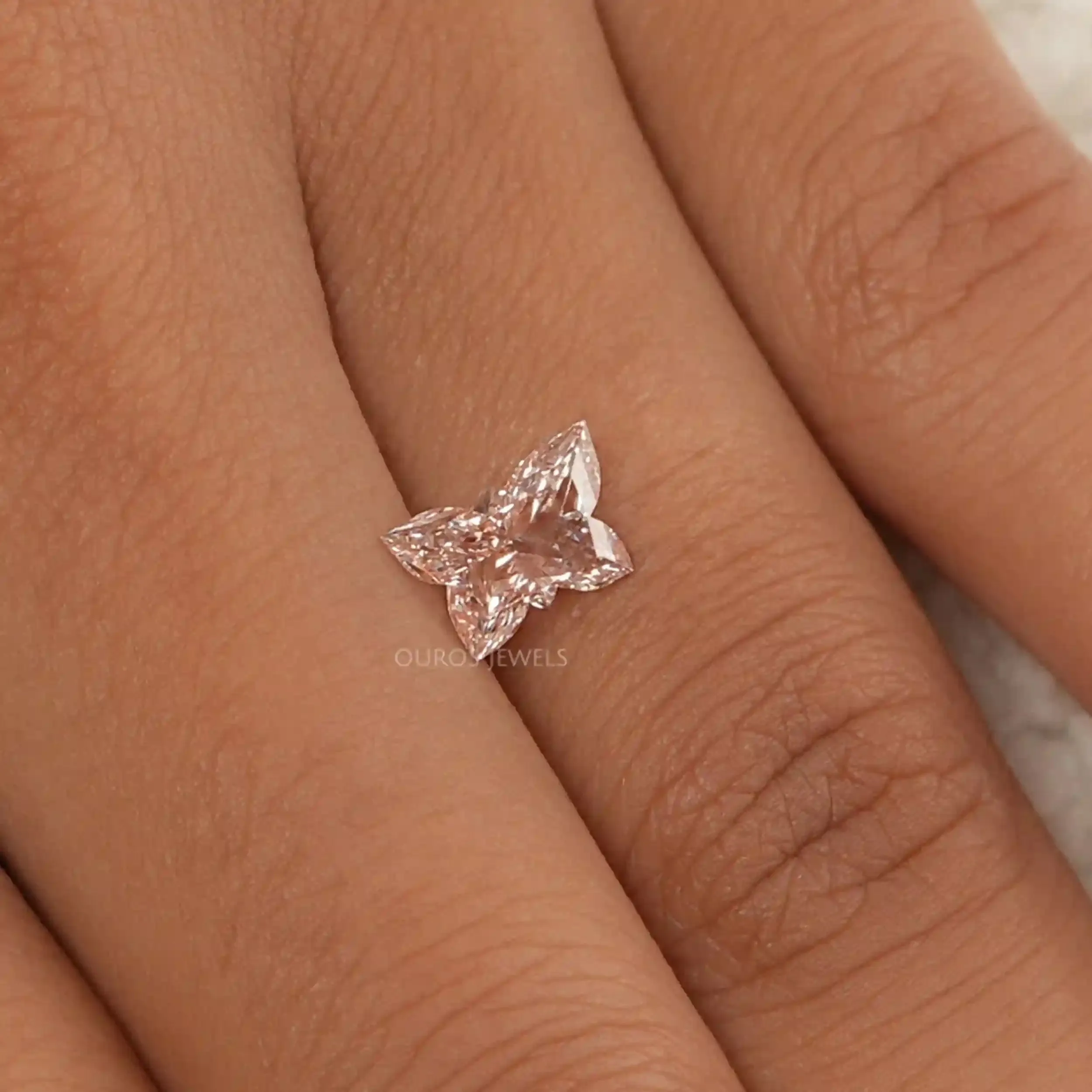 1.20 Carat  Pink Butterfly Cut  Lab Grown Diamond