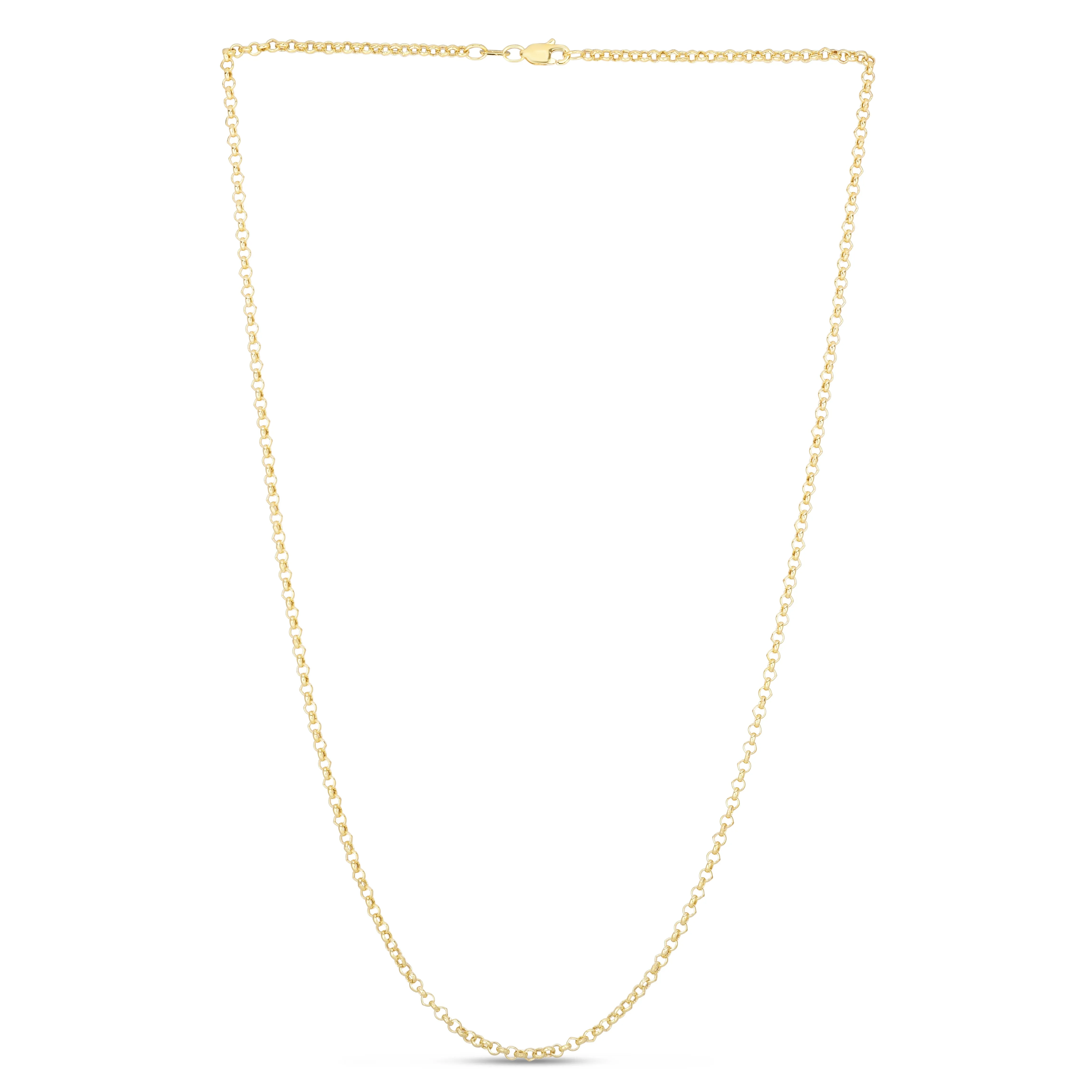 14K Gold 2.5mm Lite Rolo Chain