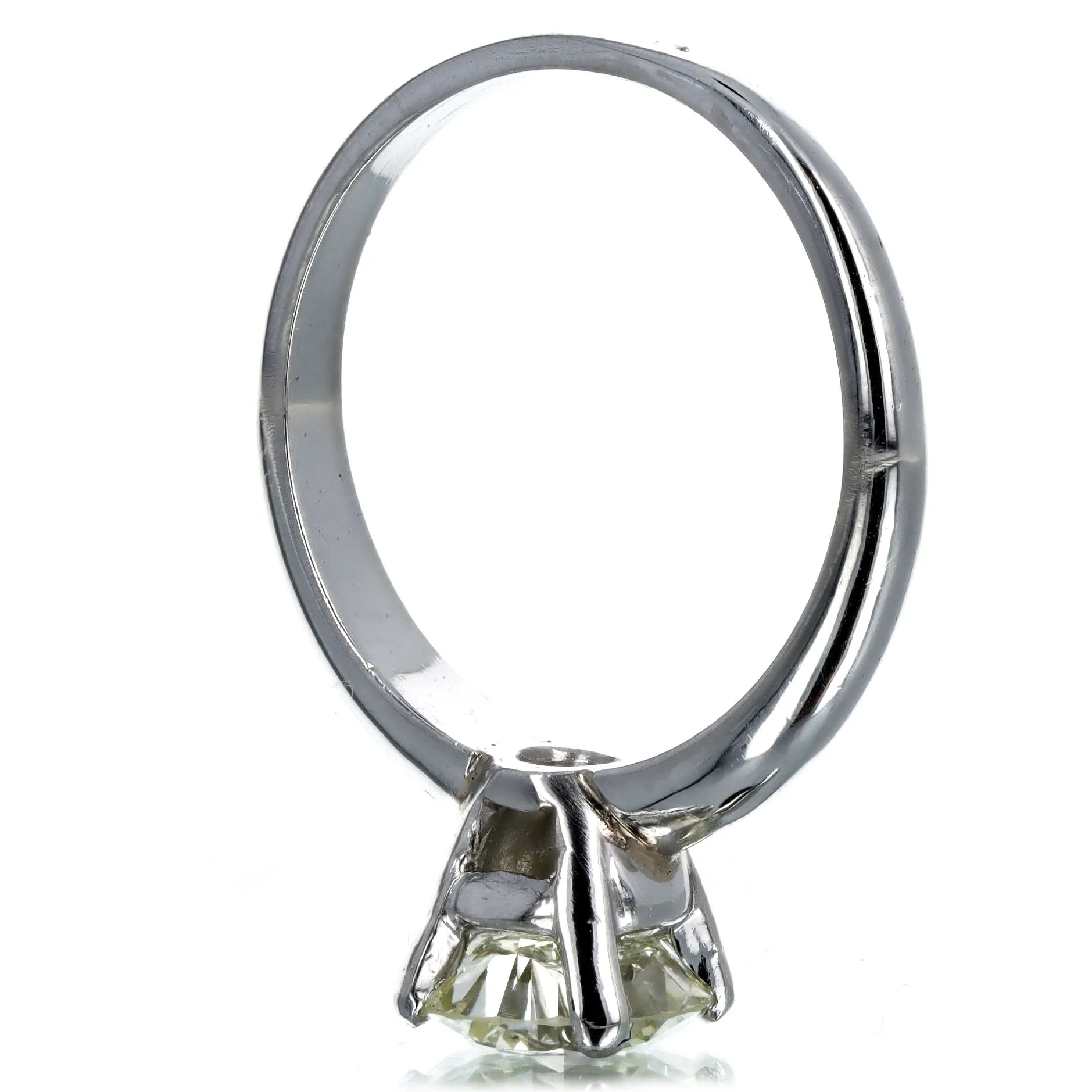 1.50 Carat Round Brilliant Diamond Solitaire Engagement Ring GIA Certified