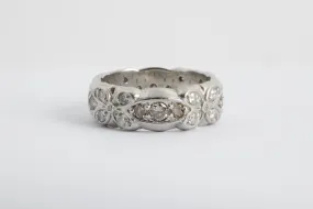 950 Platinum Diamond 083ctw Butterfly Ring Size 5.5 (9.90g.)