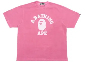 A Bathing Ape College Overdye Tee in Pink