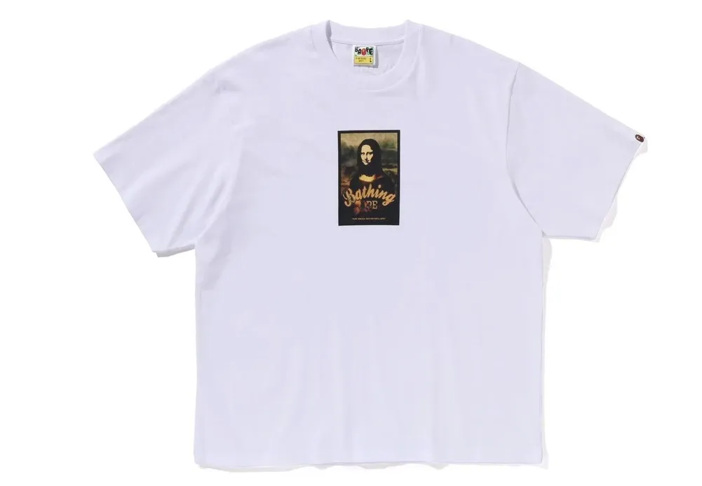 A BATHING APE  |Crew Neck Street Style Cotton Short Sleeves Logo