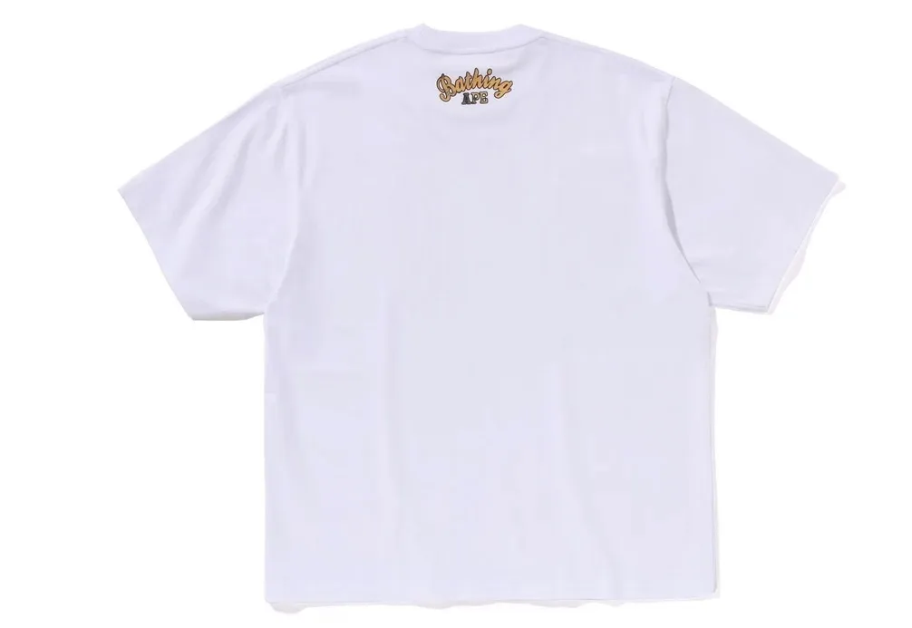 A BATHING APE  |Crew Neck Street Style Cotton Short Sleeves Logo