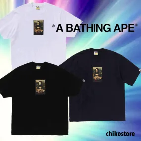 A BATHING APE  |Crew Neck Street Style Cotton Short Sleeves Logo