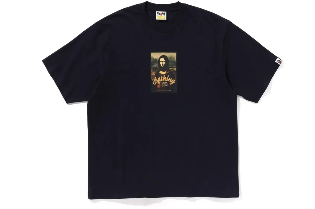 A BATHING APE  |Crew Neck Street Style Cotton Short Sleeves Logo