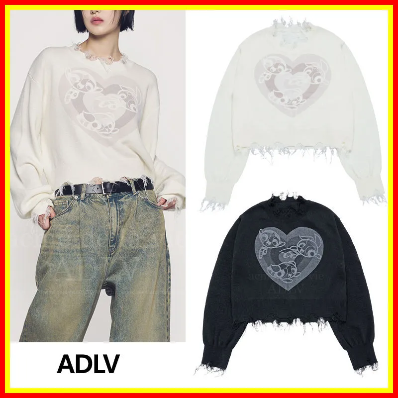 acme de la vie  |Street Style Short Sleeves Logo V-neck & Crew neck