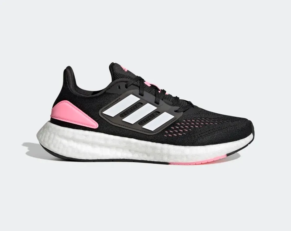 Adidas PureBoost Core Black Cloud White Pink HQ1458