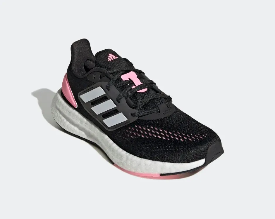 Adidas PureBoost Core Black Cloud White Pink HQ1458