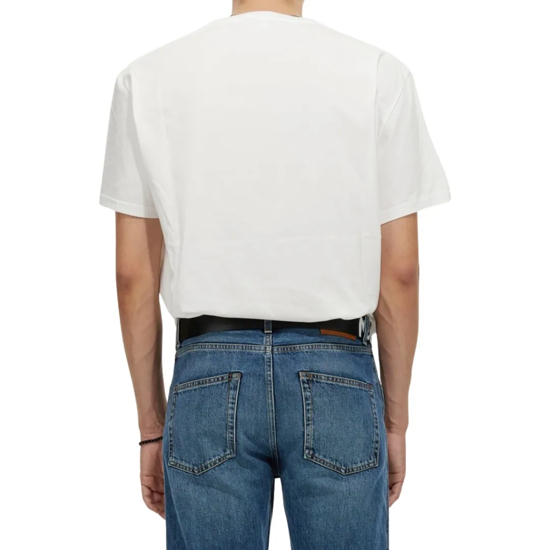 alexander mcqueen  |Crew Neck Unisex Street Style Plain Cotton Short Sleeves