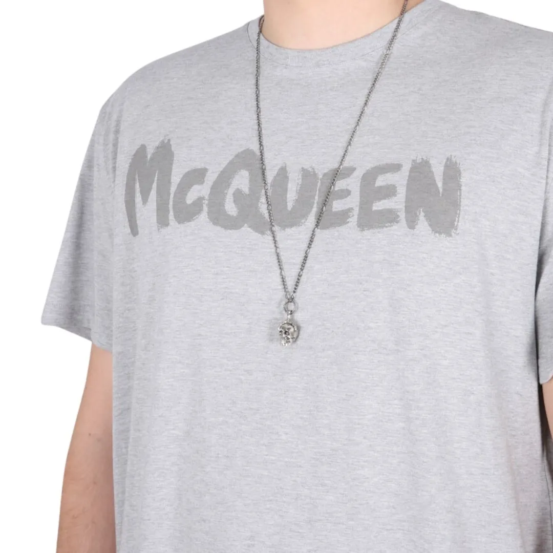 alexander mcqueen  |Crew Neck Unisex Street Style Plain Cotton Short Sleeves