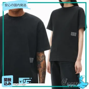 Alexander Wang  |Crew Neck Unisex Street Style Plain Cotton Logo Designers