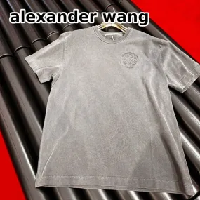 Alexander Wang  |Crew Neck Unisex Street Style Plain Cotton Short Sleeves