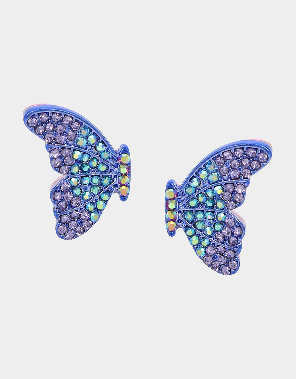 ALL A FLUTTER BUTTERFLY STUDS PURPLE