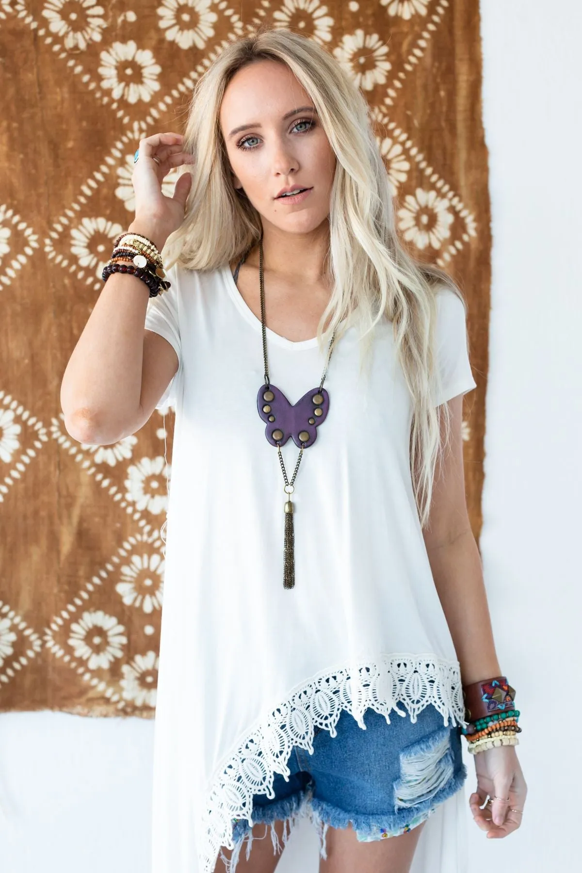 All About Angle Asymmetric Top - White