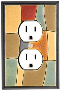 All Fired Up - Plug Recepticle Switchplate - Fragments #CO154