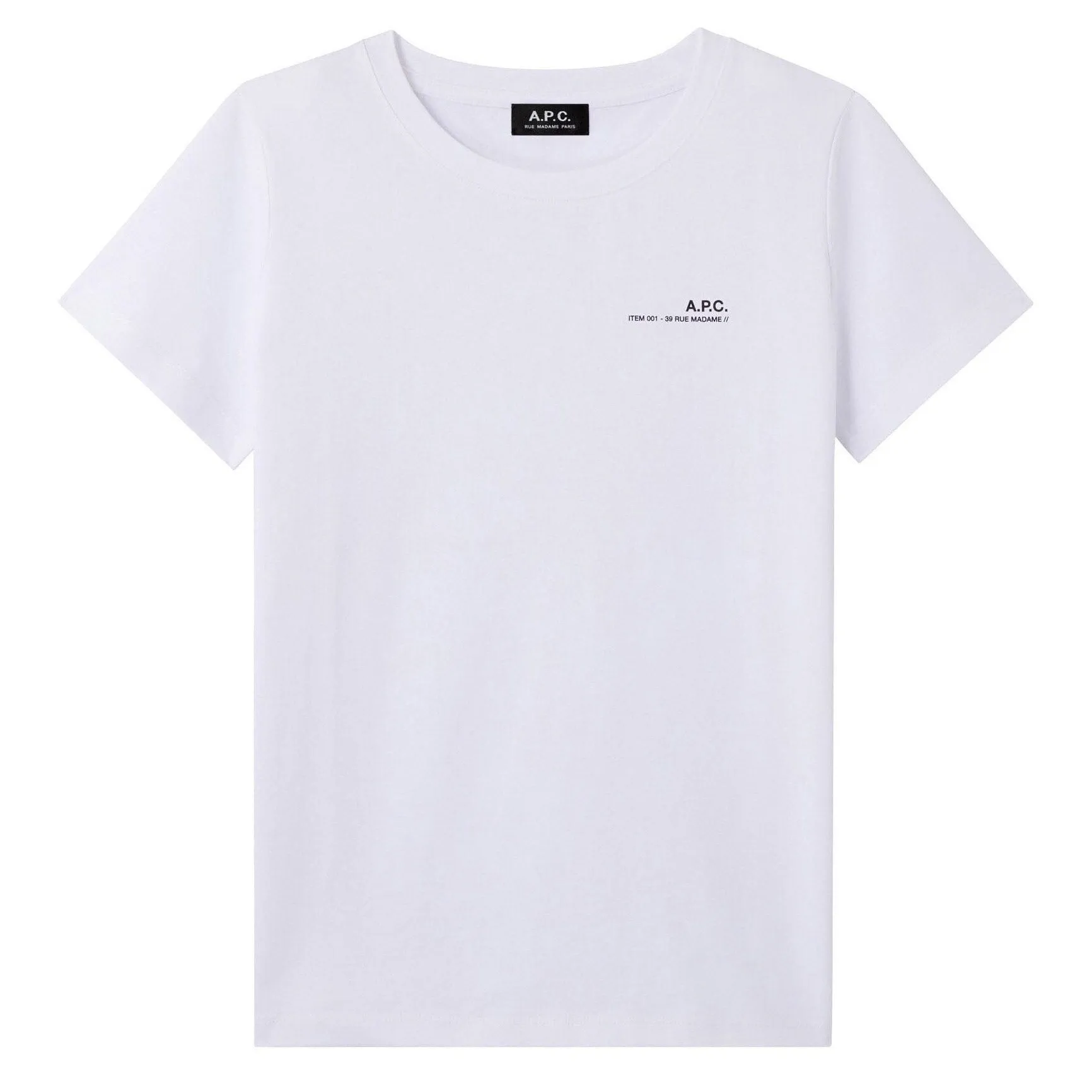 A.P.C.  |Crew Neck Unisex Street Style Cotton Short Sleeves Logo