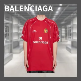 BALENCIAGA  |Crew Neck Short Sleeves Logo Luxury Crew Neck T-Shirts