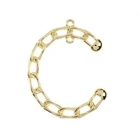 Beadwork Finding - Chain Half Circle, 28x35mm per pair
