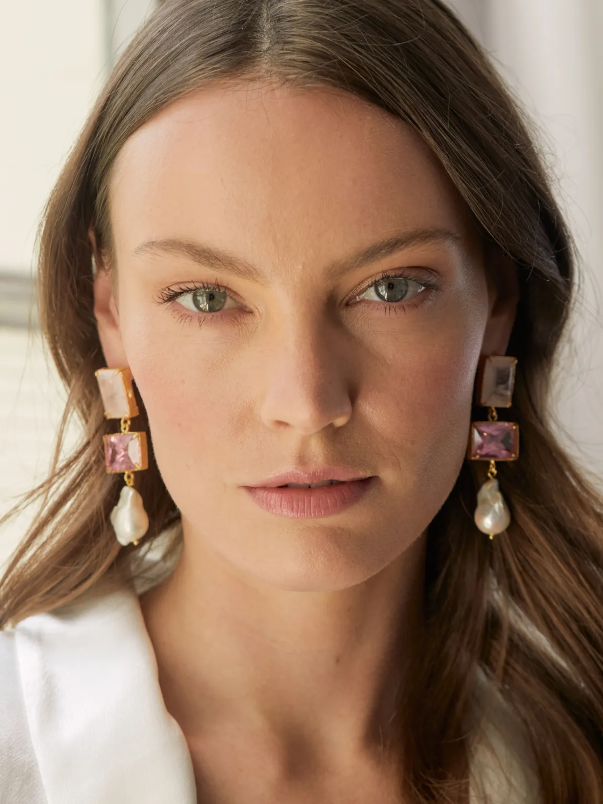 Bettina Earrings Pink