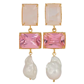 Bettina Earrings Pink