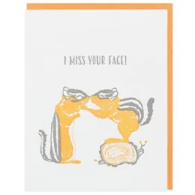 Chipmunk Nuzzle Friendship Card
