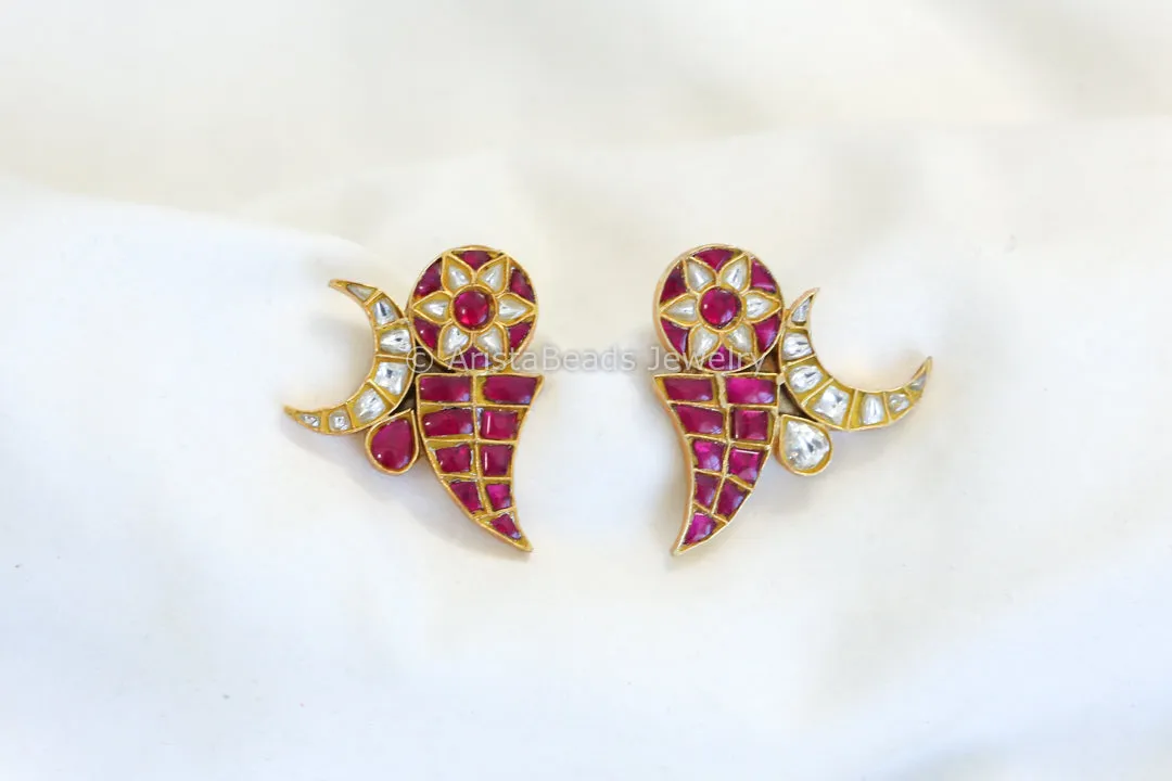 Contemporary Jadau Studs