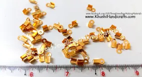 Cord End Crimp Clasps Gold