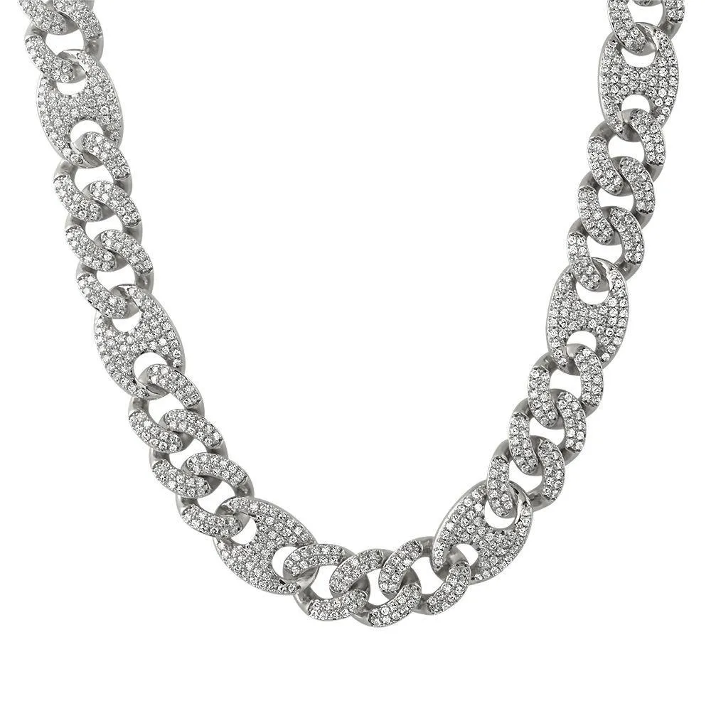 Cuban Mariner Link CZ Bling Bling Chain