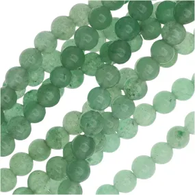 Dakota Stones Gemstone Beads, Green Aventurine, Round 4mm (8 Inch Strand)