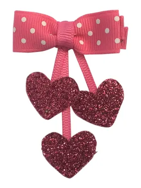 Dangle Hearts - Hot Pink