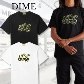 Dime  |Crew Neck Unisex Street Style Plain Cotton Short Sleeves