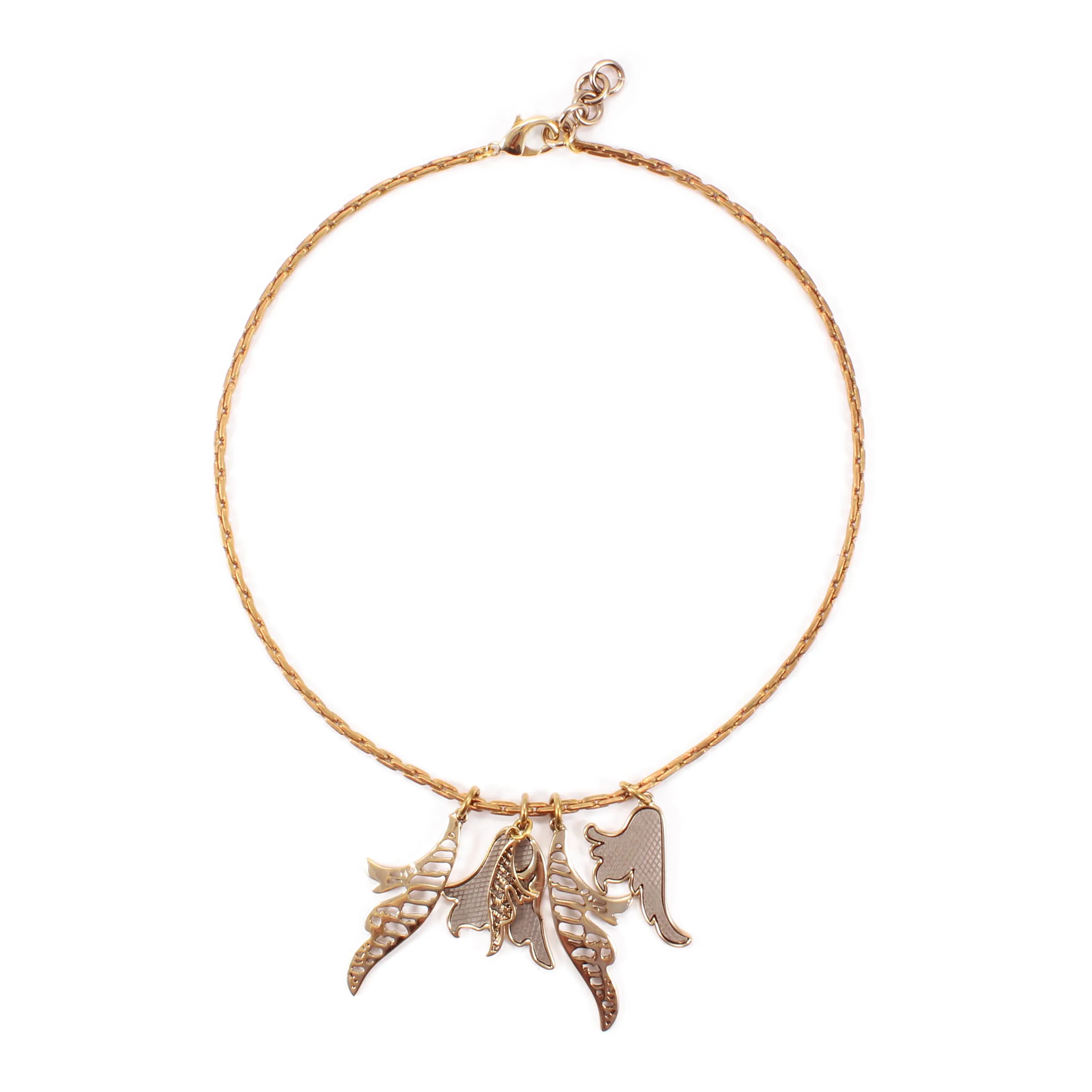 Fall Leaves Charm Necklace
