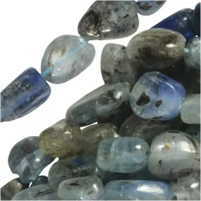 Gemstone Beads, Kyanite, Nugget 5-9mm, Blue (15.5 Inch Strand)