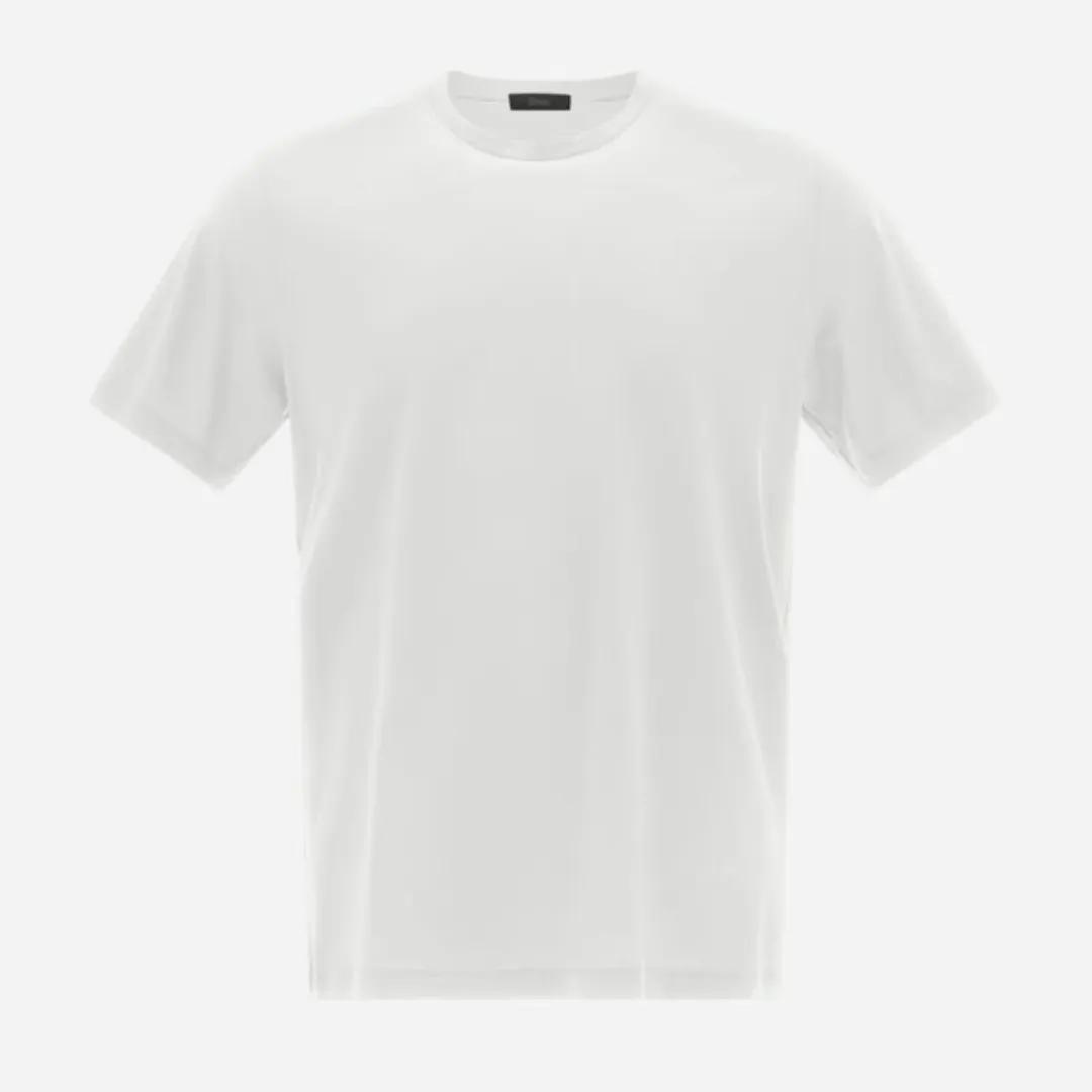 HERNO  |Crew Neck Plain Cotton Short Sleeves Crew Neck T-Shirts