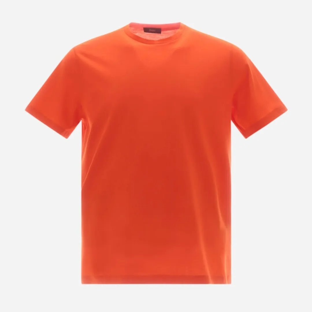 HERNO  |Crew Neck Plain Cotton Short Sleeves Crew Neck T-Shirts