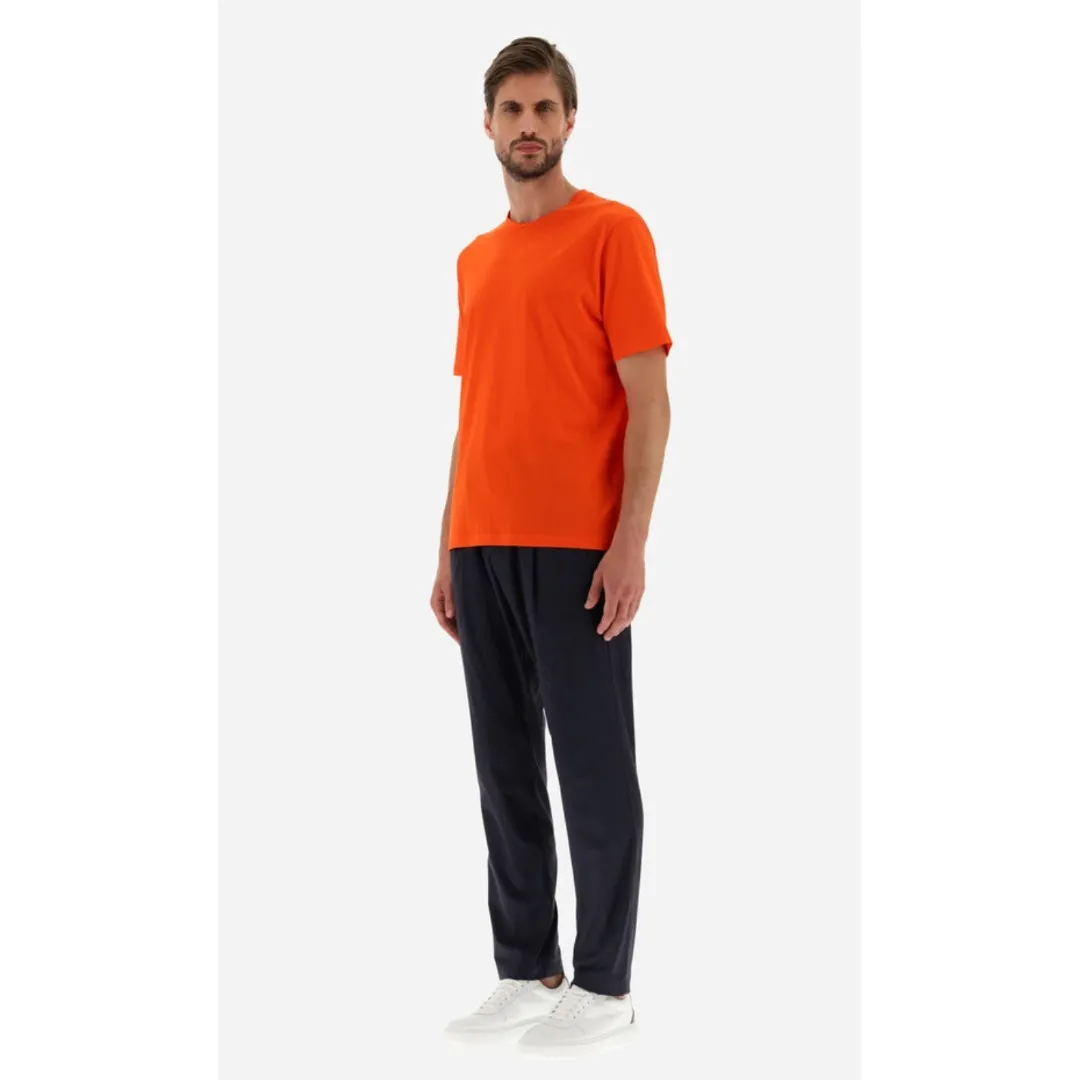 HERNO  |Crew Neck Plain Cotton Short Sleeves Crew Neck T-Shirts