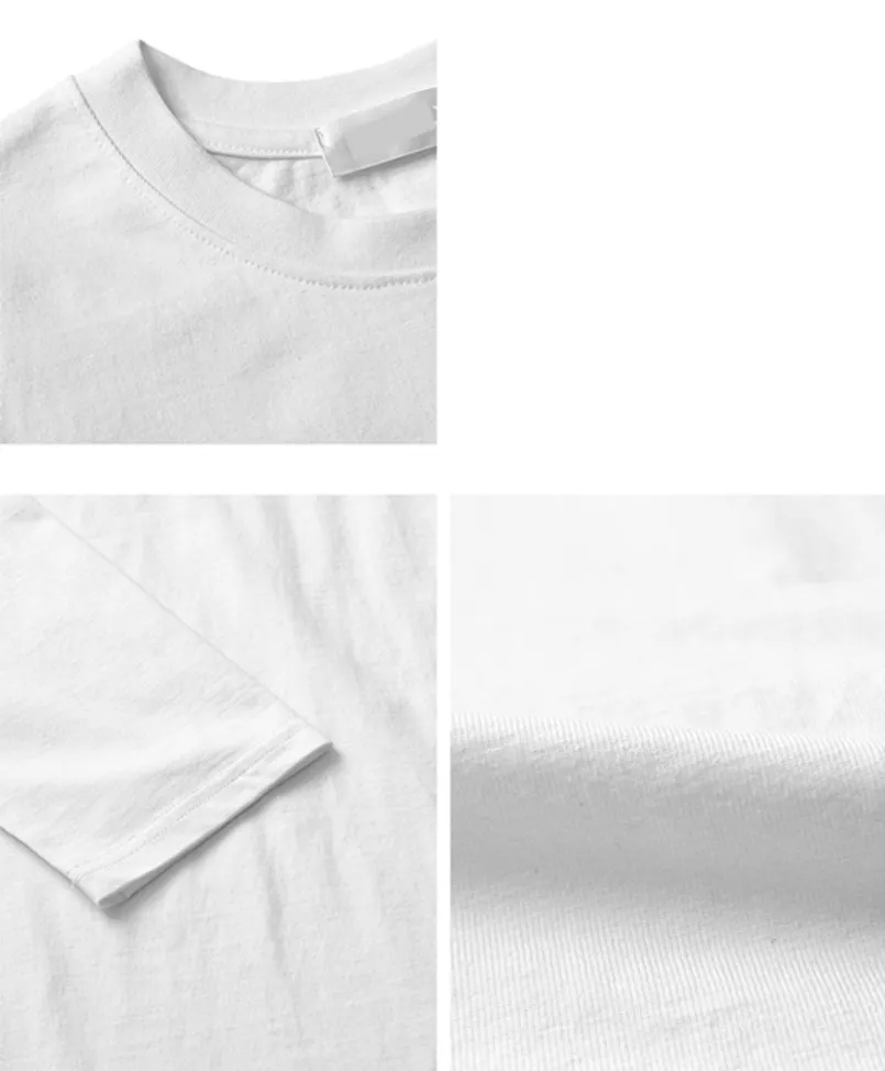 HUE  |Crew Neck Street Style Plain Cotton Crew Neck T-Shirts