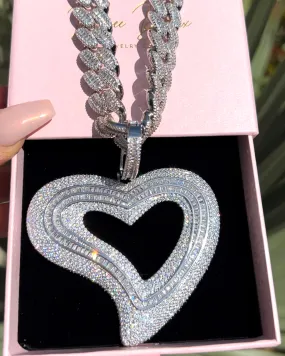 Icy Heart Cuban Chain