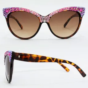 iLLASPARKZ Crystal Cat Eye Sunglasses