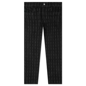 Impact Striped Denim - Black