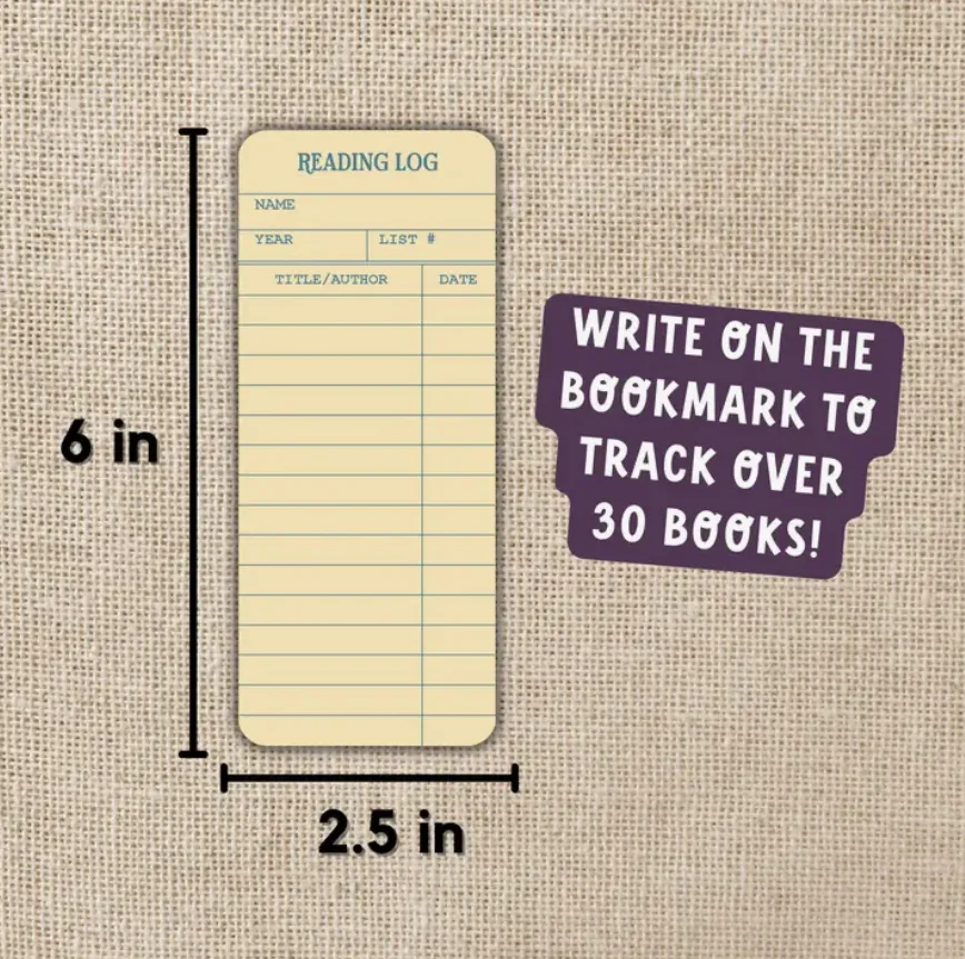 Library Card Bookmark
