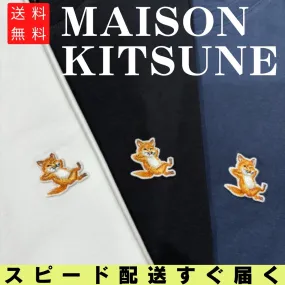 MAISON KITSUNE  |Crew Neck Unisex Street Style Plain Cotton Short Sleeves