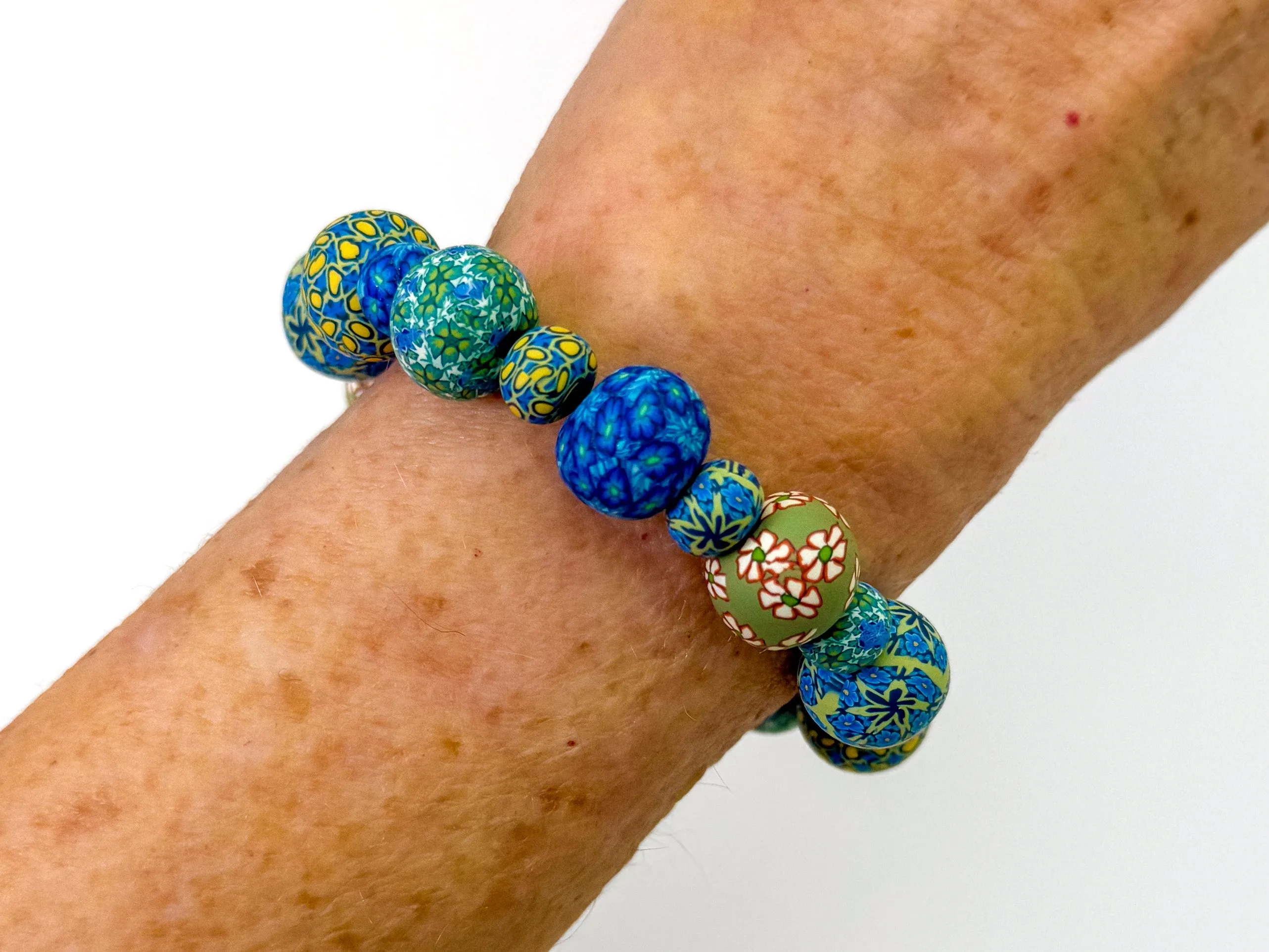 Mimi's Garden Large Bead All Clay Bracelet