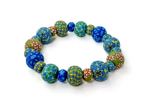 Mimi's Garden Large Bead All Clay Bracelet