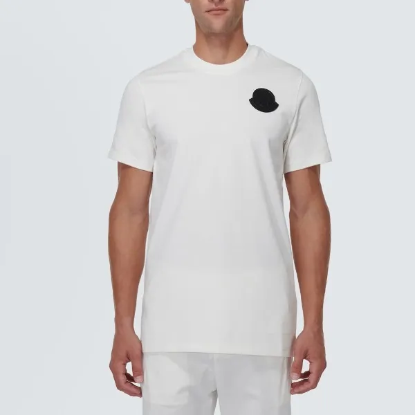 MONCLER  |Crew Neck Unisex Street Style Plain Cotton Short Sleeves